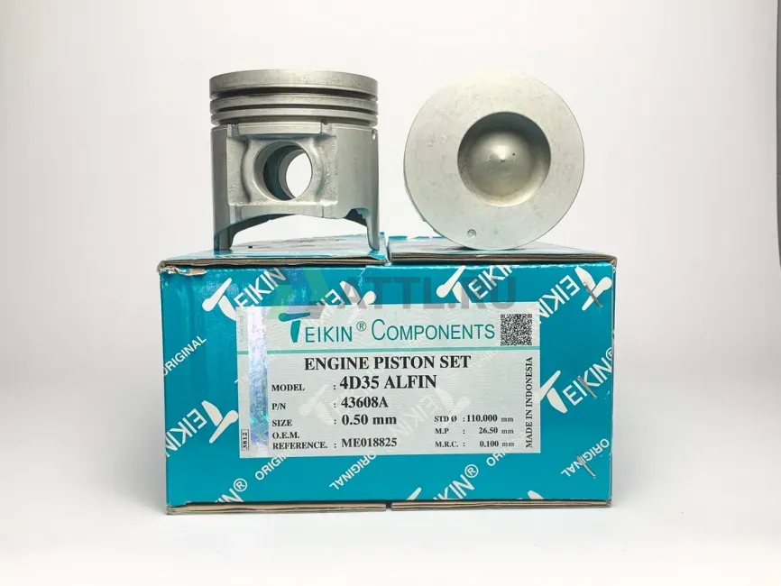 Комплект поршней 4D35 усиленный d110+0.50 3-2,5-4 фото 1