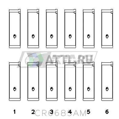 Вкладыши шатунные STD фото 2