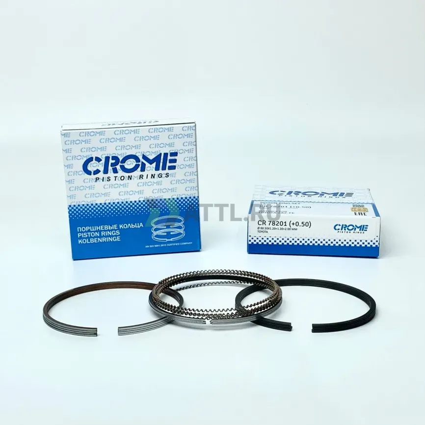 Комплект поршневых колец на 4 цил. +050 2AZ-FE фото 1