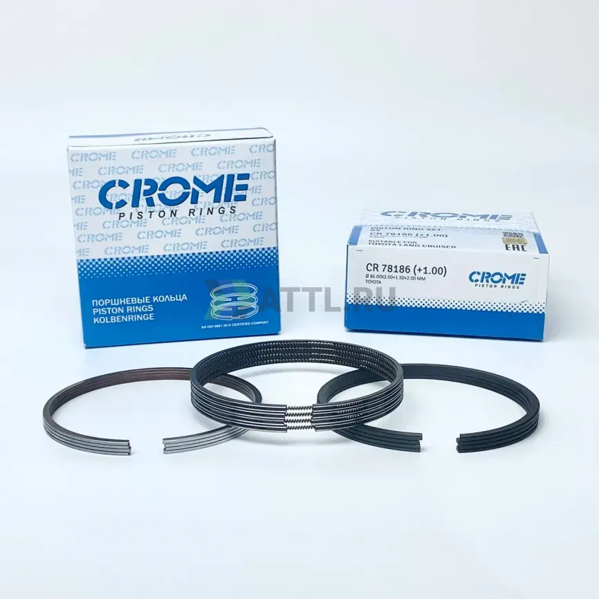 Комплект поршневых колец на 8 цил. +100 1VD-FTV фото 1