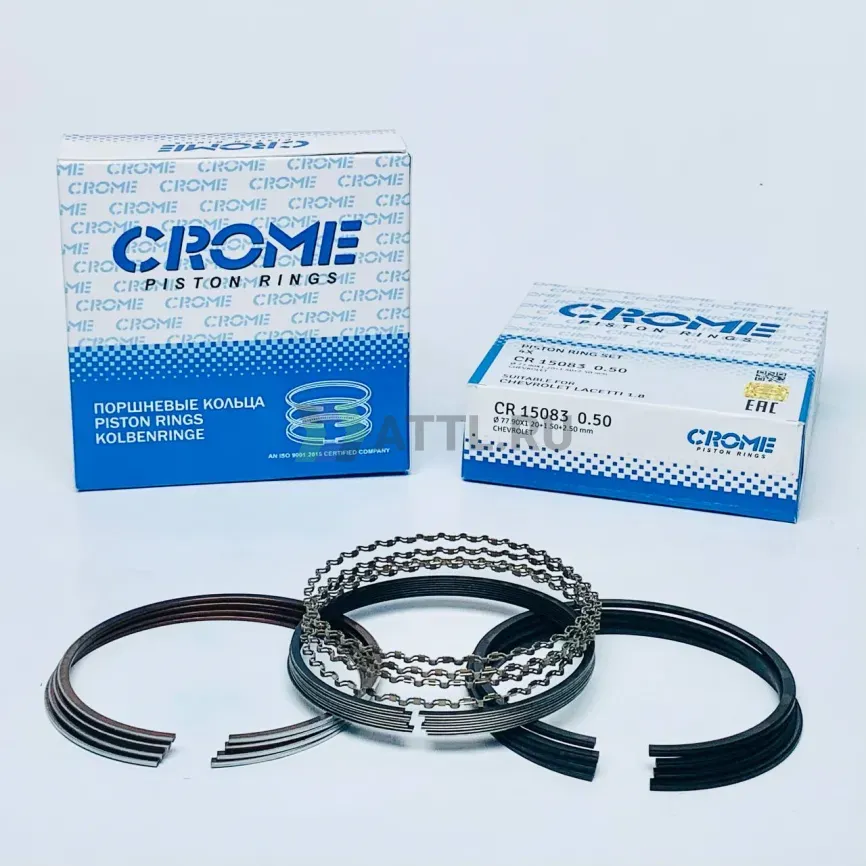 Комплект поршневых колец на 4 цил. +050 LACETTI 1.4 фото 1