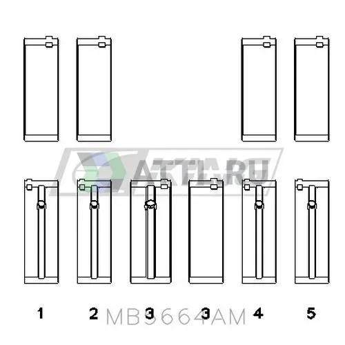 Вкладыши коренные STD фото 2