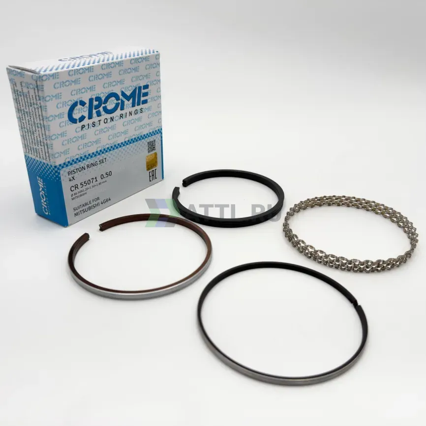 Комплект поршневых колец на 4 цил. +050 4G64 фото 1