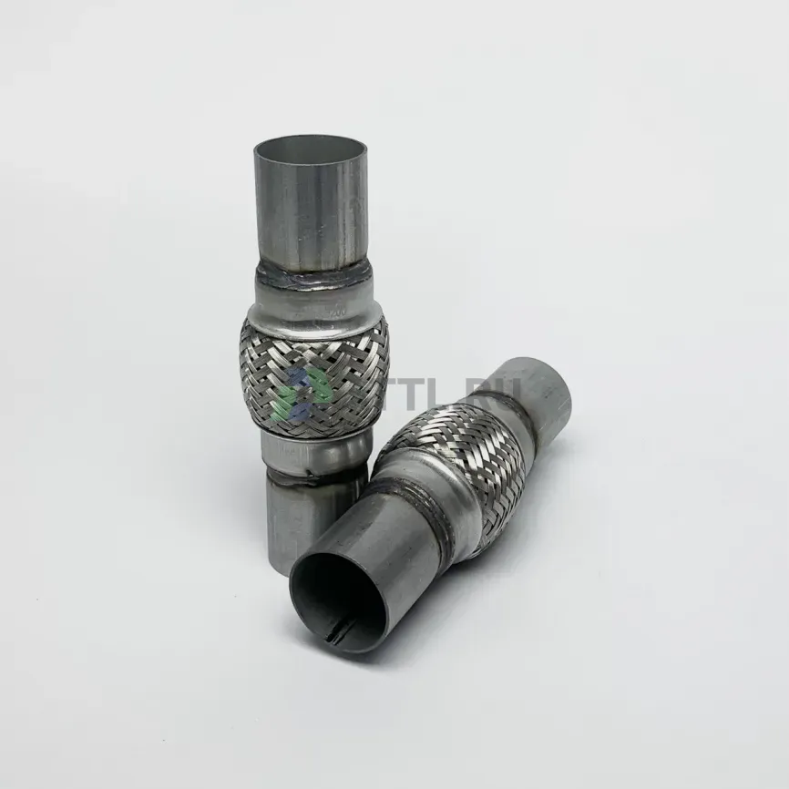 Гофра глушителя трехслойная с патрубком 45*100*200 фото 1