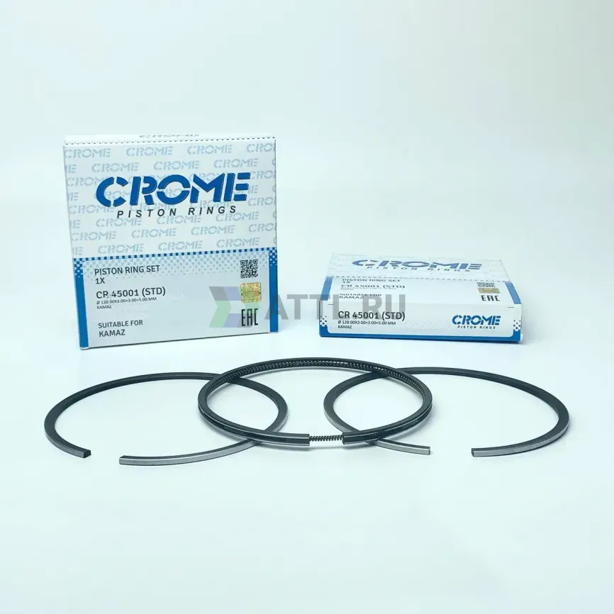 Комплект поршневых колец на 1 цил. STD KAMAZ фото 1
