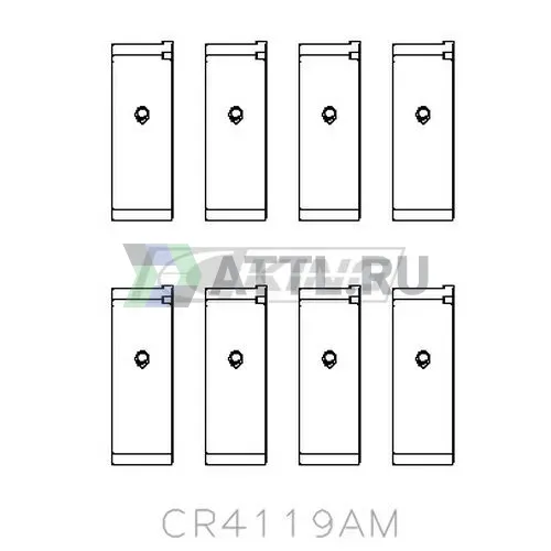 Вкладыши шатунные STD фото 2