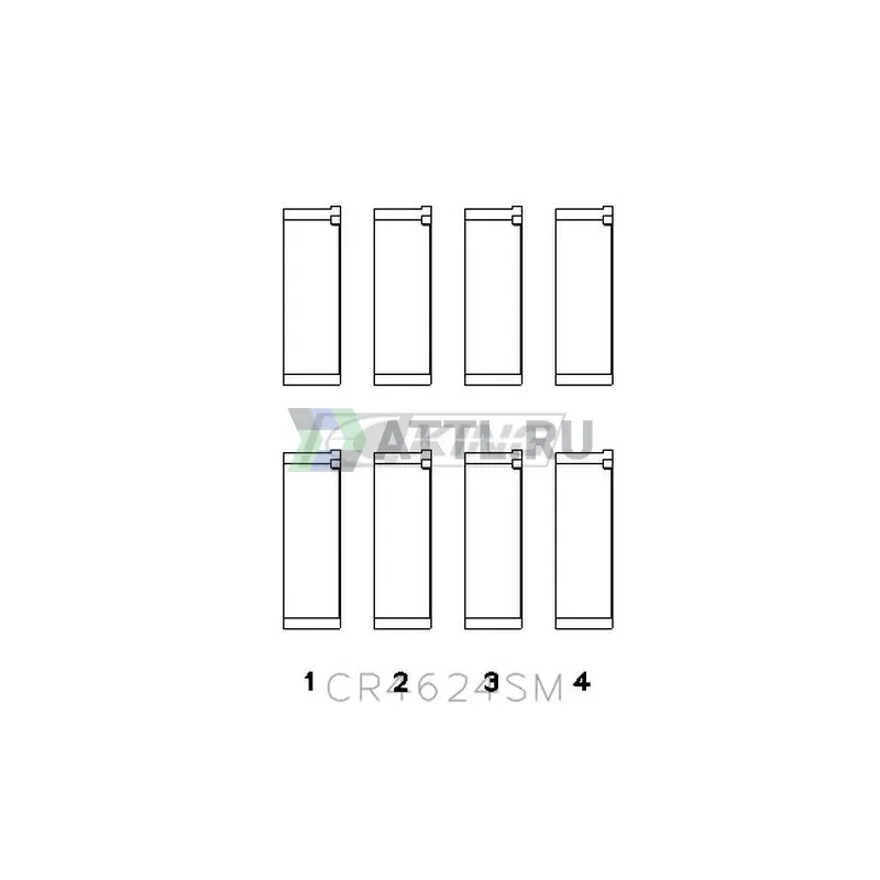 Вкладыши шатунные STD фото 2