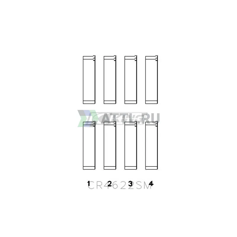 Вкладыши шатунные STD FB20,FB25 фото 2