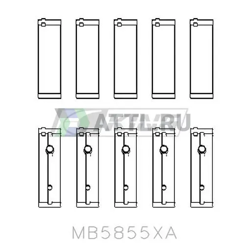 Вкладыши коренные STD D4HA фото 2