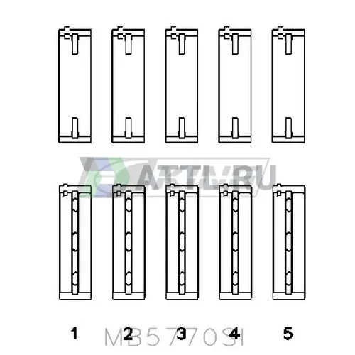 Вкладыши коренные STD фото 2