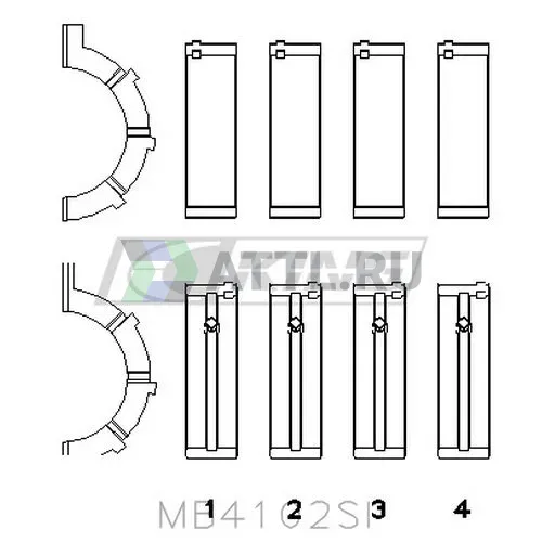 Вкладыши коренные STD фото 2