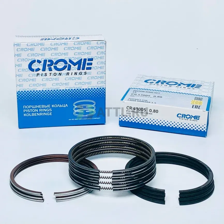 Комплект поршневых колец на 4 цил. +080 Ø82.8 фото 1