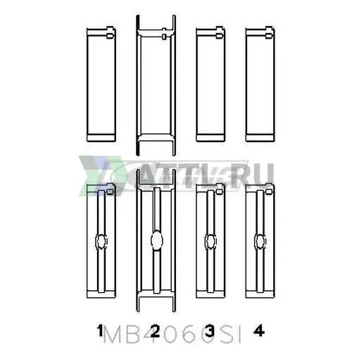 Вкладыши коренные STD фото 2