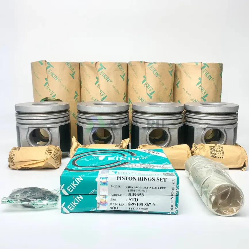 Комплект поршней + гильзы + кольца 4HK1-TC-II фото 1
