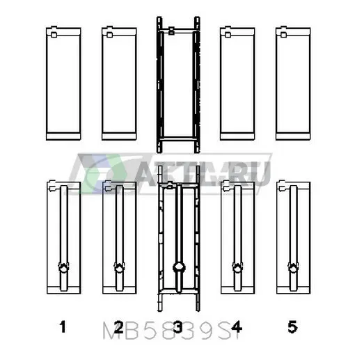 Вкладыши коренные STD фото 2