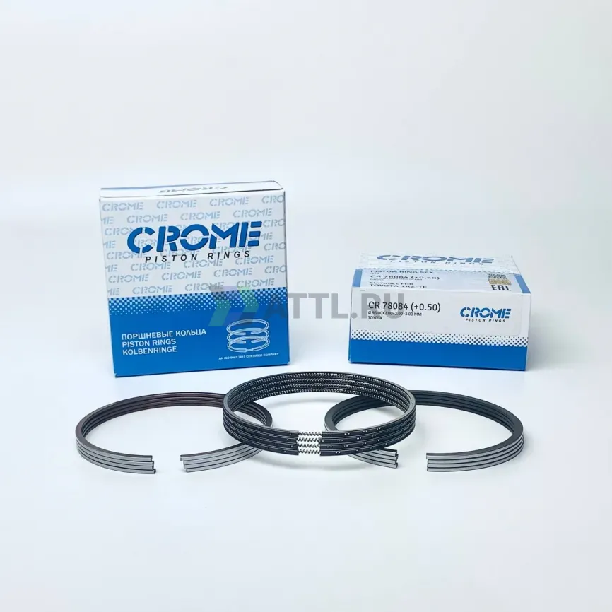 Комплект поршневых колец на 4 цил. +050 1KZ-TE фото 1