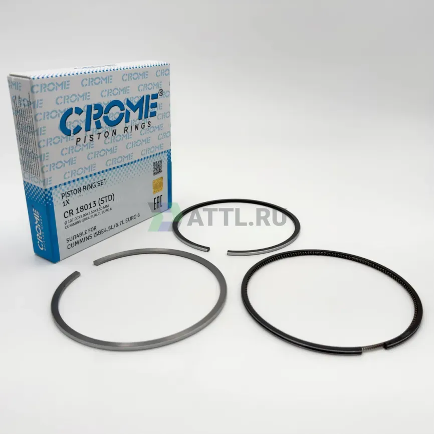 Комплект поршневых колец на 1 цил. STD ISBe4, ISB6.7 фото 1