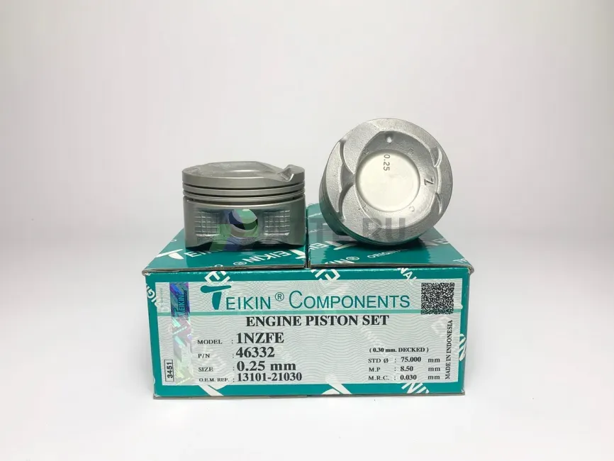 Комплект поршней 1NZ-FE d75+0.25 1,2-1,2-2 фото 1