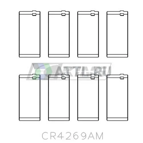 Вкладыши шатунные STD фото 2