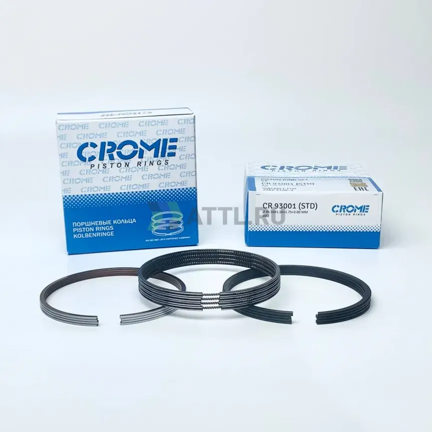 Комплект поршневых колец на 4 цил. STD ZMZ фото 1