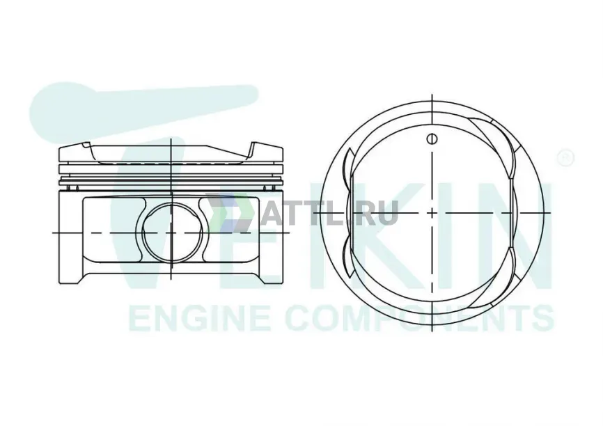 Комплект поршней 2AZ-FE фото 2