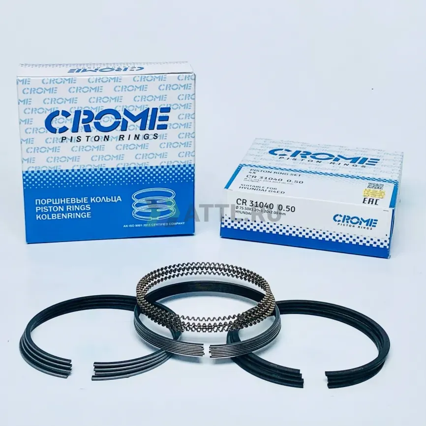 Комплект поршневых колец на 4 цил. +050 G4ED фото 1