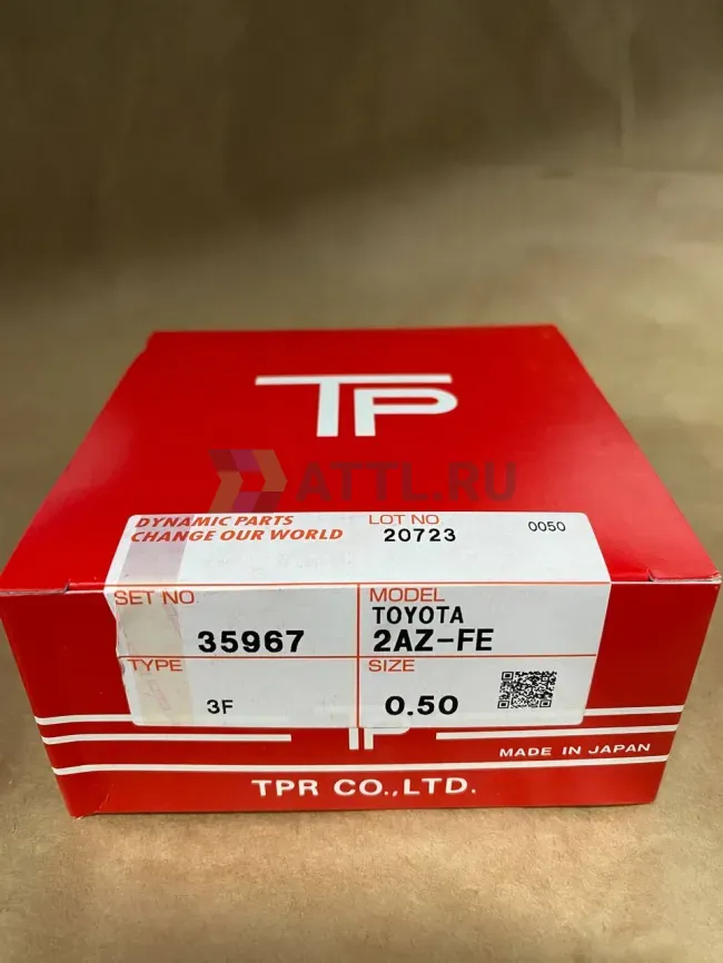 Поршневые кольца 2AZ-FE фото 1