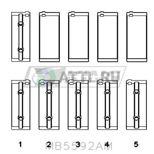 Вкладыши коренные STD фото 2