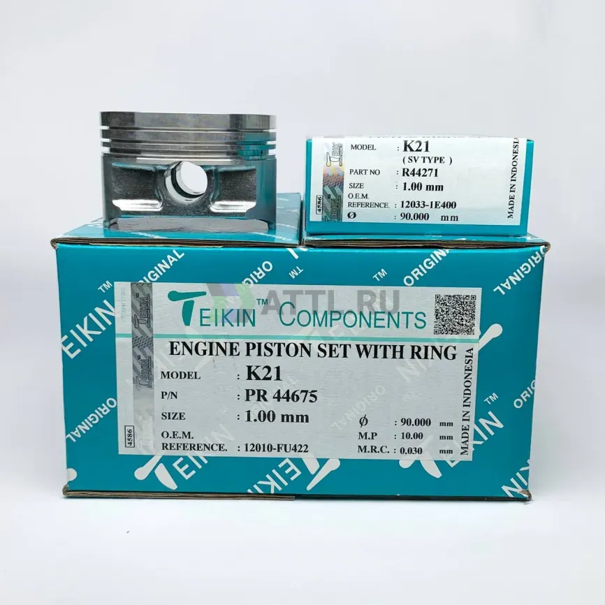 Комплект поршней с кольцами K21 +1.00 фото 1