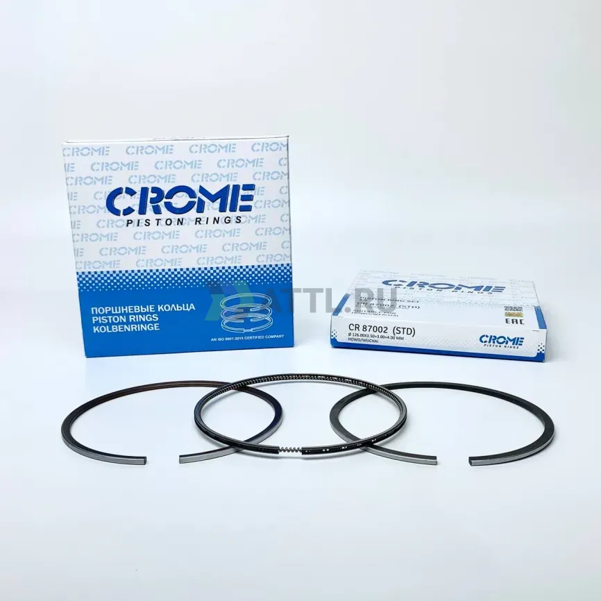 Комплект поршневых колец на 1 цил. STD HOWO/WEICHAI фото 1