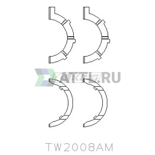 Полукольца коленвала упорные STD фото 2
