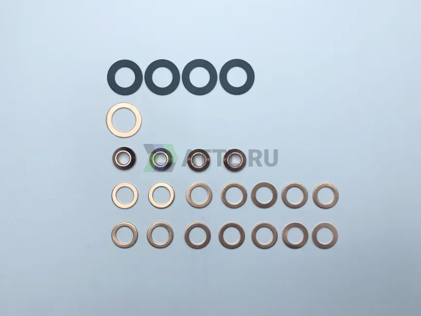 Комплект шайб топливной форсунки  фото 1