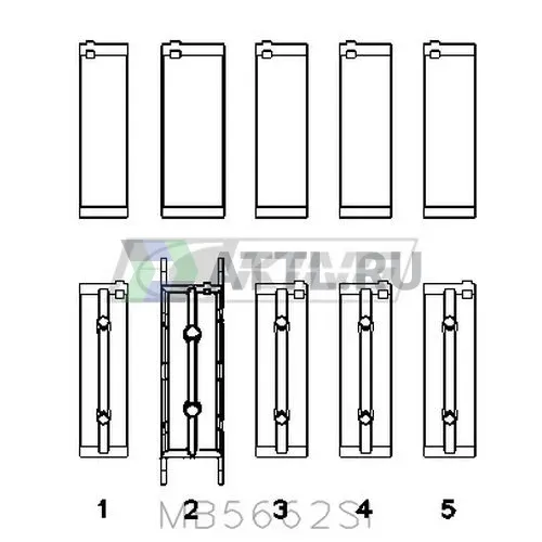Вкладыши коренные STD фото 2