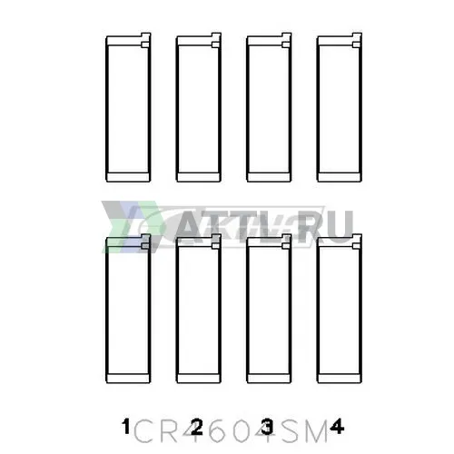 Вкладыши шатунные STD фото 2