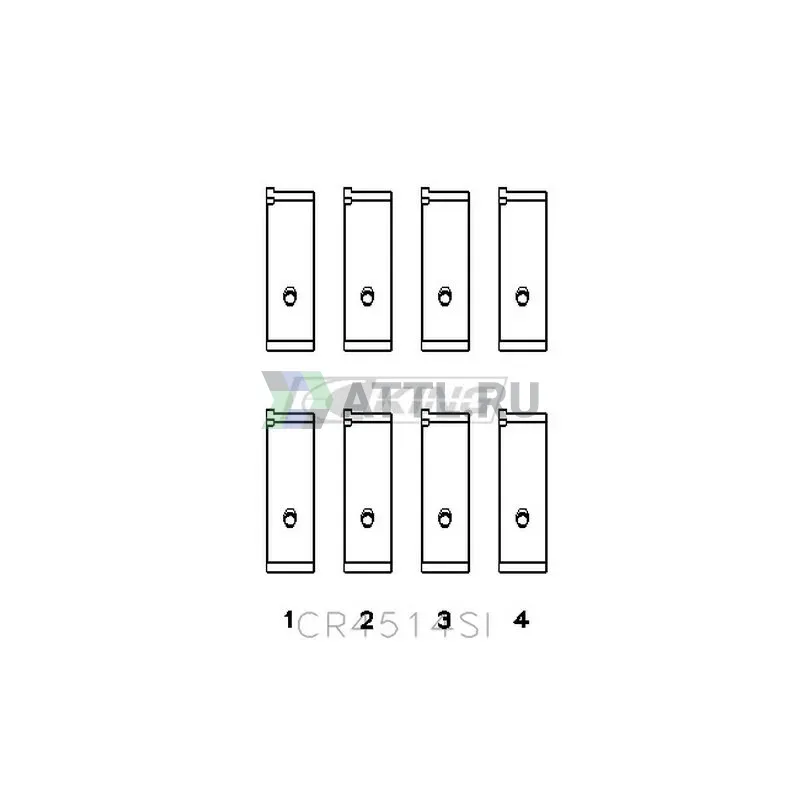 Вкладыши шатунные STD фото 2