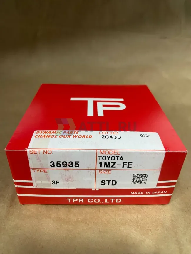 Поршневые кольца 1MZ, 2MZ-FE фото 1