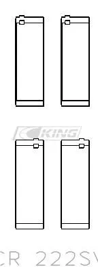 Вкладыши шатунные STD CR222SV фото 2