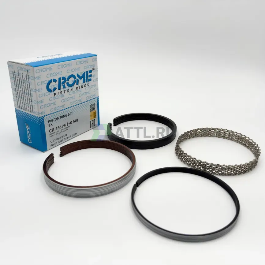 Комплект поршневых колец на 8 цил. +050 6.2L фото 1