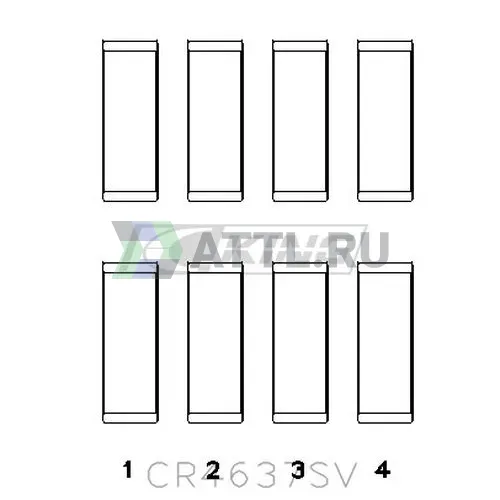 Вкладыши шатунные STD фото 2