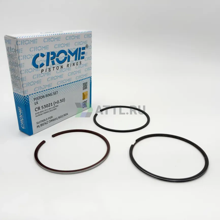 Комплект поршневых колец на 1 цил. +050 OM602, OM661 фото 1