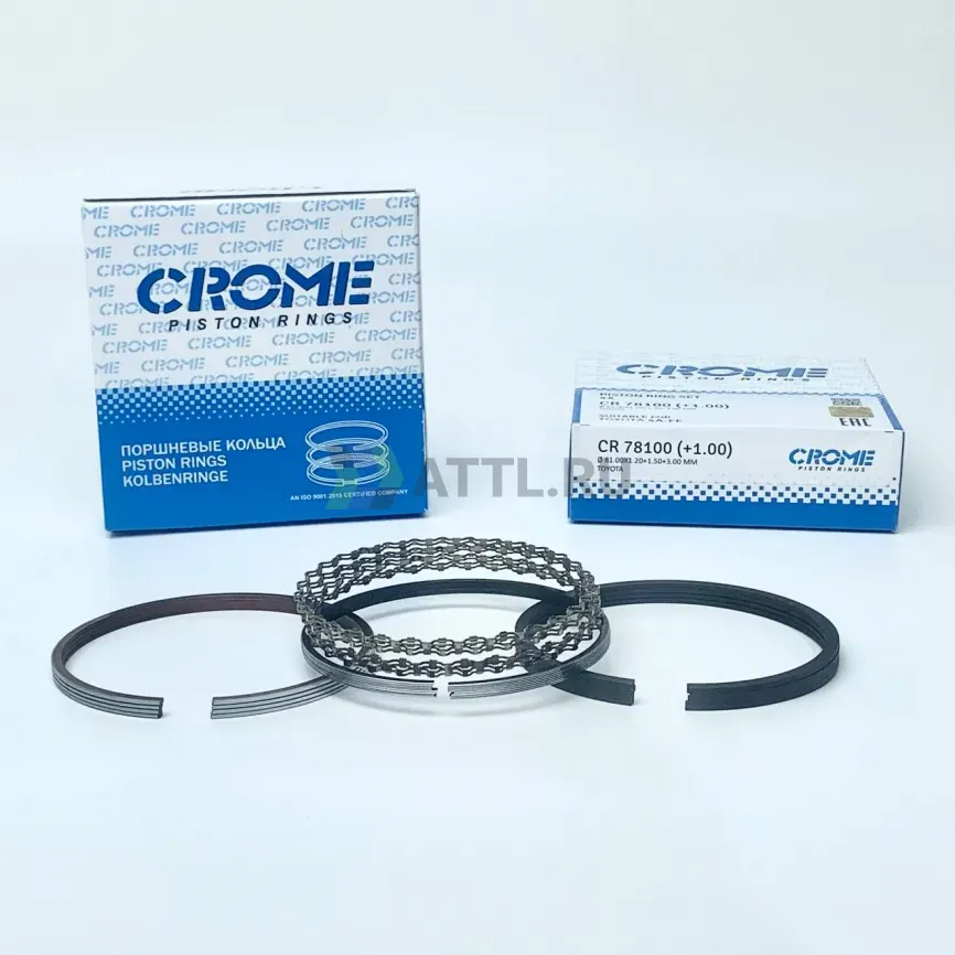 Комплект поршневых колец на 4 цил. +100 4A-FE фото 1