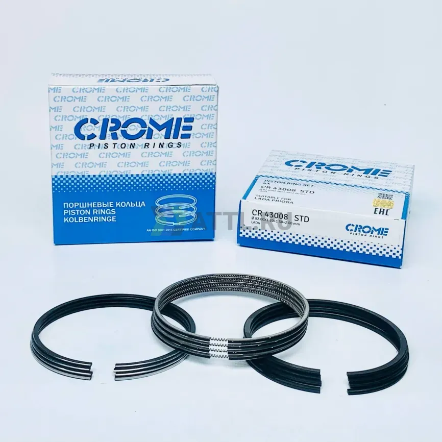 Комплект поршневых колец на 4 цил. STD Ø82.0 фото 1