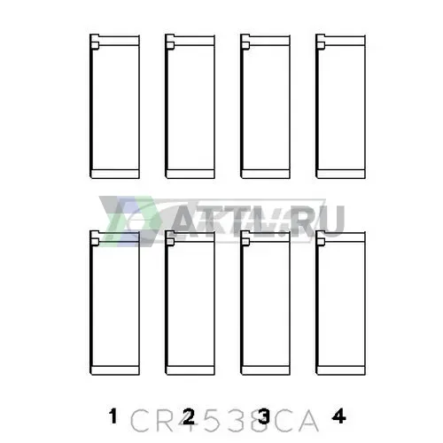 Вкладыши шатунные STD фото 2