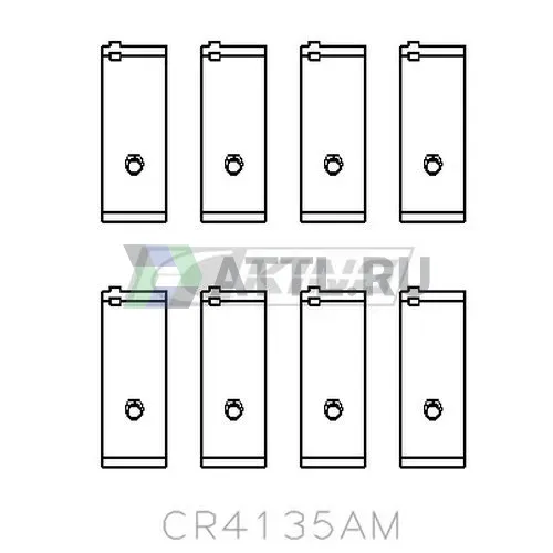 Вкладыши шатунные STD R710H/CB-1441GP фото 2