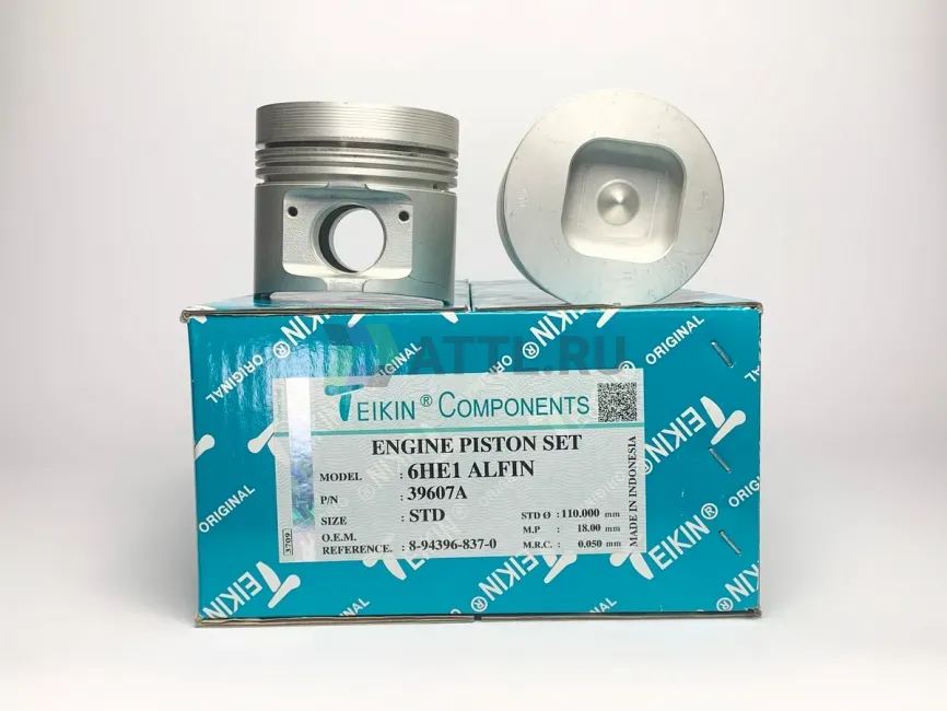 Комплект поршней 6HE1 усиленный d110 STD 3-2,5-4 фото 1