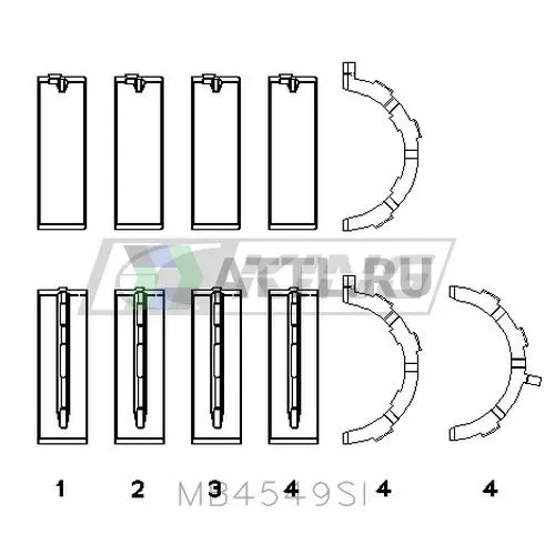 Вкладыши коренные STD фото 2