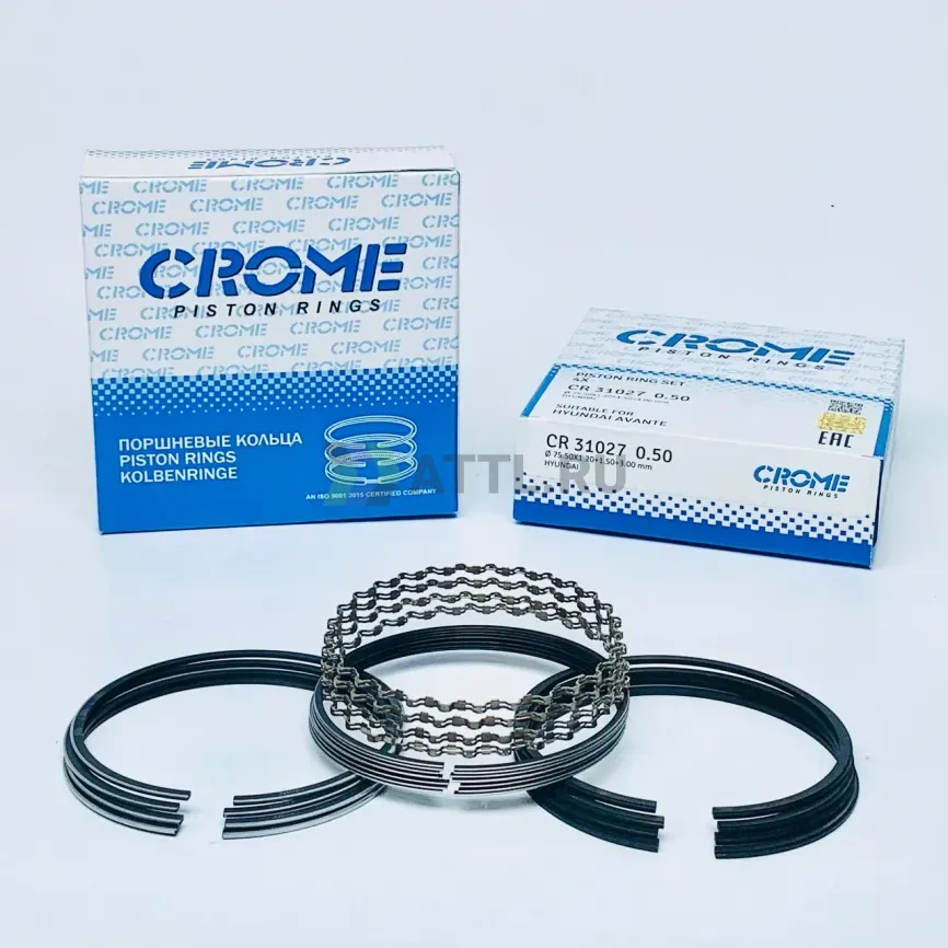 Комплект поршневых колец на 4 цил.+050 G4FK,GEK фото 1
