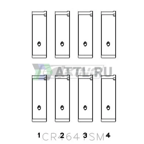 Вкладыши шатунные STD фото 2