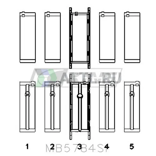 Вкладыши коренные STD фото 2