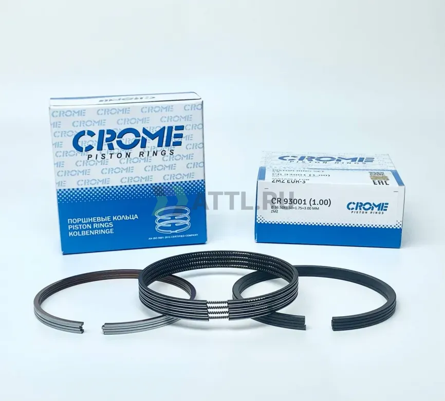 Комплект поршневых колец на 4 цил. +100 ZMZ фото 1